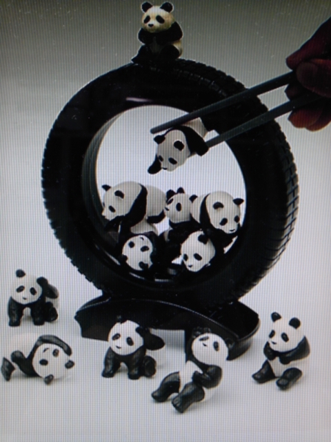 パンダだらけ。