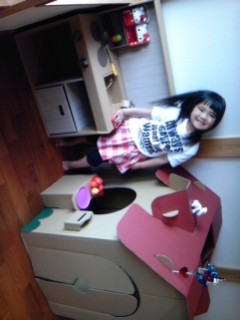 段ボールおもちゃ完成！