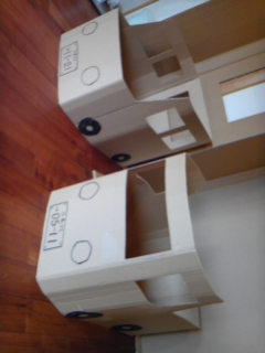 段ボールおもちゃ完成！