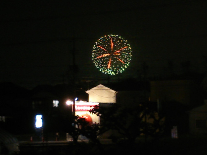 宮島花火、家から結構見えたー！